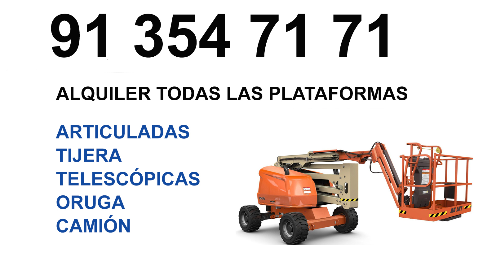 Navacerrada Plataformas Alquiler Oruga